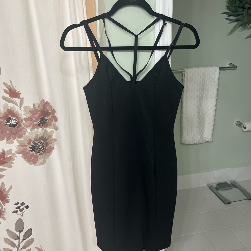 Express Black Strappy Dress